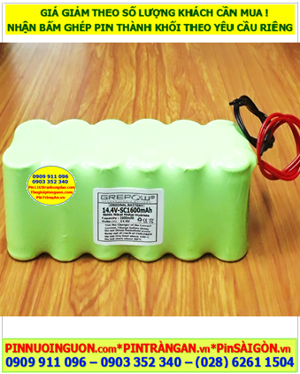 Pin sạc 14.4v-SC1600mAh, Pin sạc NiMh 14.4v-SC1600mAh, Pin sạc chất lượng cao GREPOW 14.4v-SC1600mAh